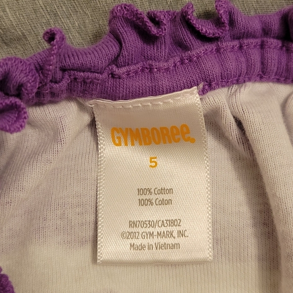 Colorful and Stripped Purple Girl Dress, Size 5 - Picture 8 of 8